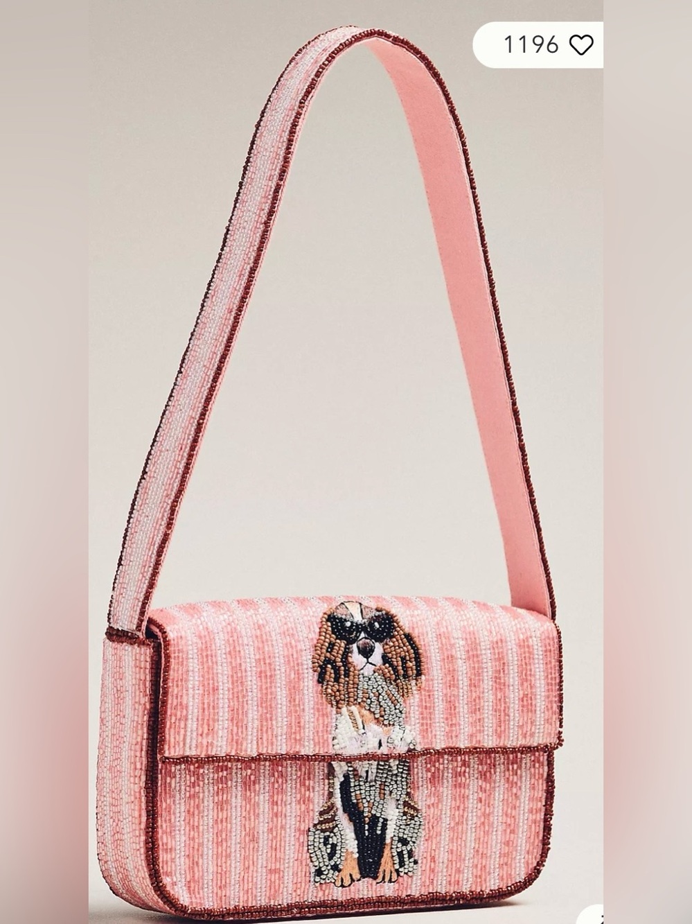 Anthropologie Beaded Bag - Cocker Spaniel
